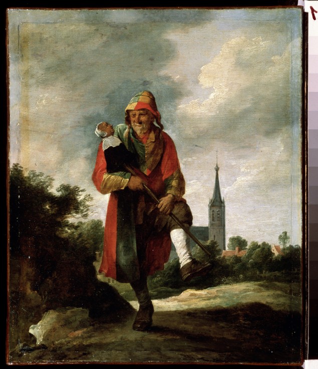 Der Narr - David Teniers als Kunstdruck oder Gemälde.