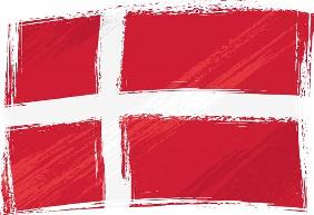 Grunge denmark flag