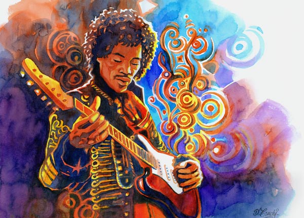 Jimi Hendrix - 4 von Denis Truchi