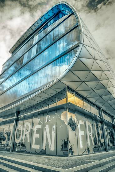 Deutsche Nationalbibliothek Leipzig im Sonne Wolken ColorKey, Bild 2 von 3 2021