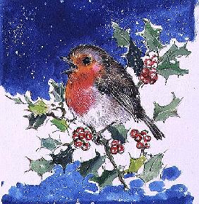 Robin Red-breast, 1996 (w/c) 