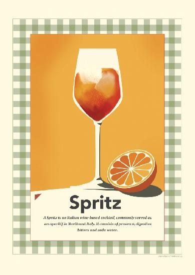 Spritz Retro-Druck