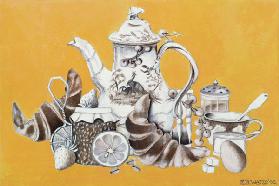 Breakfast, 1993 (acrylic on paper) 