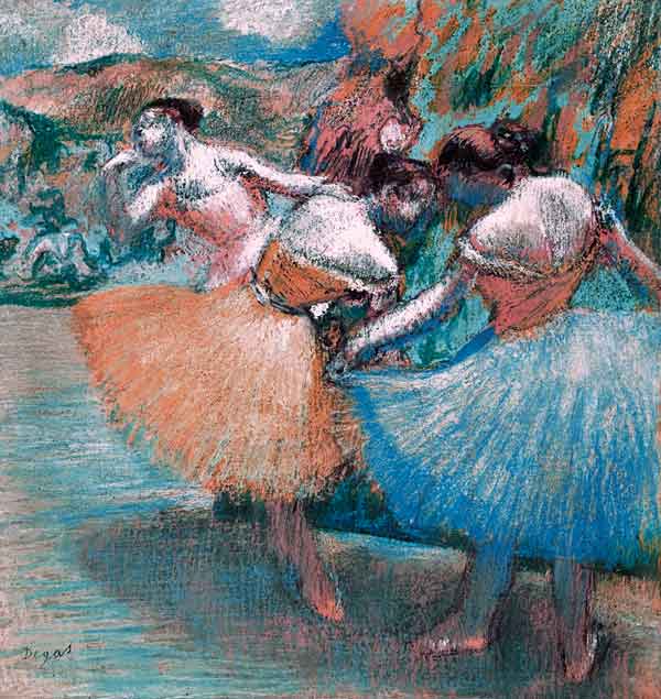 Drei Tänzerinnen von Edgar Degas
