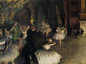 Ballettprobe auf der Bühne