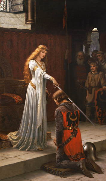 Der Ritterschlag von Edmund Blair Leighton