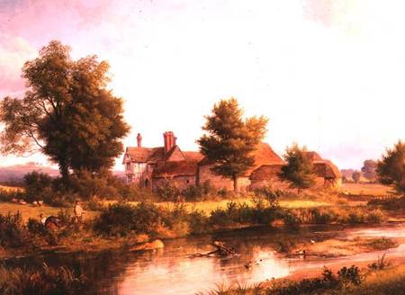 View of Unstead House, near Bramley von Edmund Gill