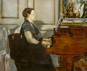 Madame Manet at the Piano 1868