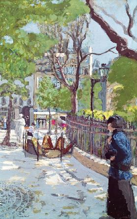 Place Vintimille (oil on canvas) 