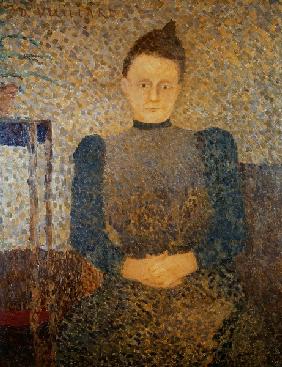 Portrait of Mlle Vuillard, Sister of the Artist, 1892-93 (oil on canvas) 