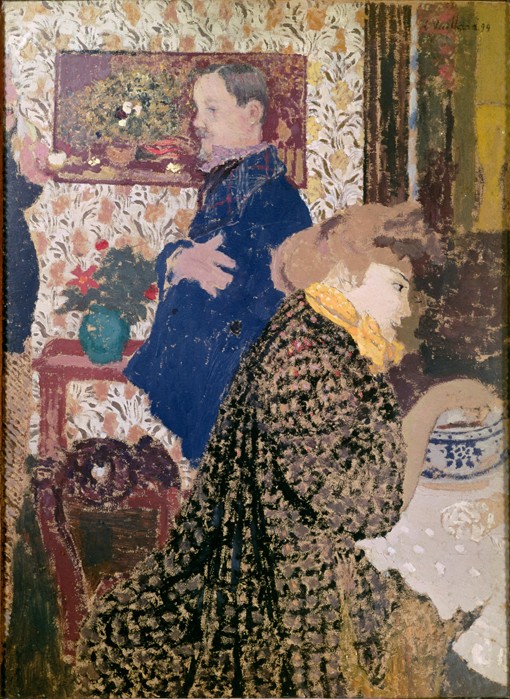 Vallotton und Misia im Esszimmer an der Rue Saint-Florentin von Edouard Vuillard