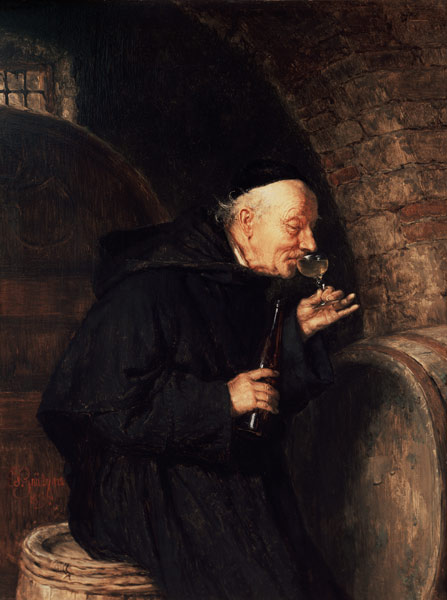 Die Weinprobe. von Eduard Grützner