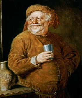 Falstaff mit einem Zinnbecher