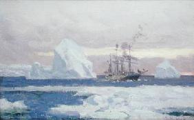 The Argentine Corvette 'Uruguay' in the Antartic