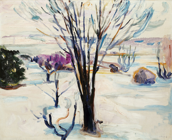 Winterlandschaft in Jeløya von Edvard Munch