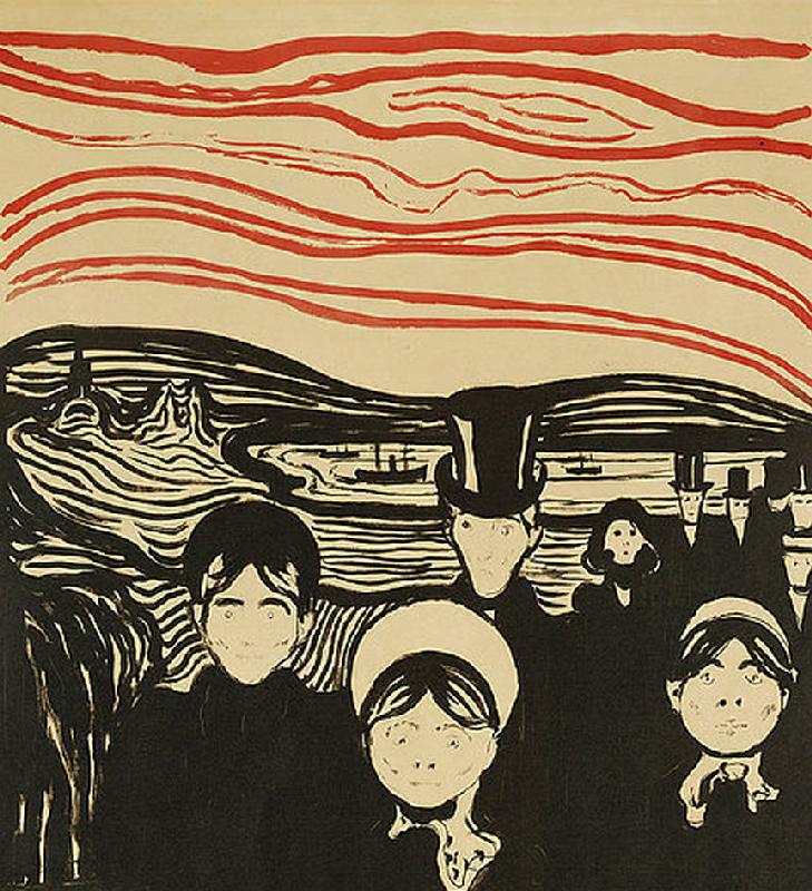 Angstgefühl von Edvard Munch