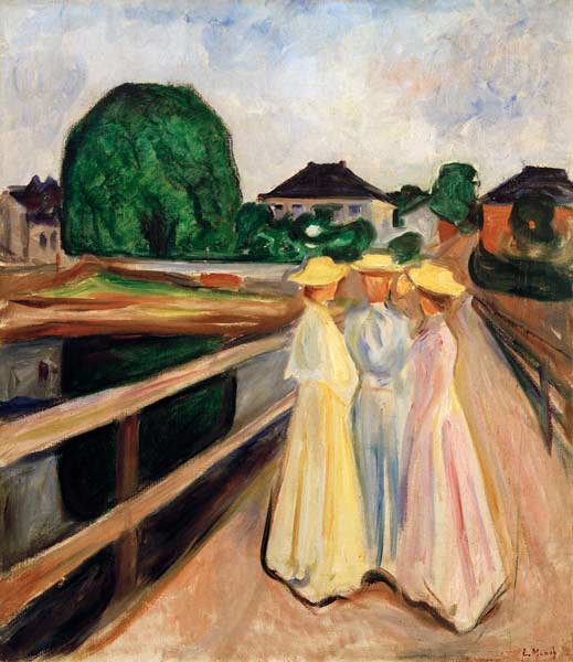 Mädchen auf dem Pier von Edvard Munch