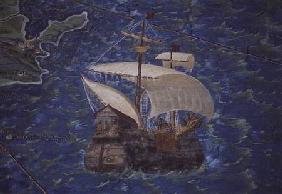 Galleon, detail from the 'Galleria delle Carte Geografiche' 1580-83