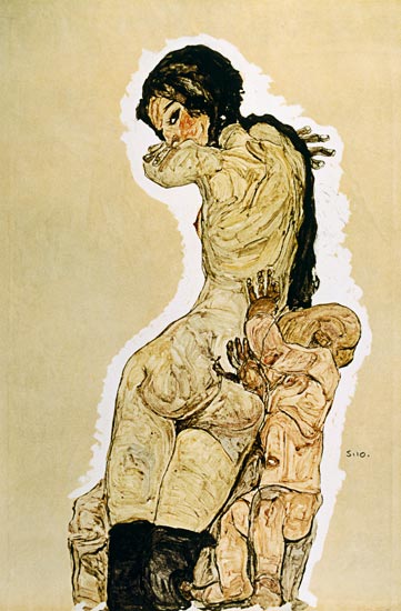 Mutter und Kind von Egon Schiele