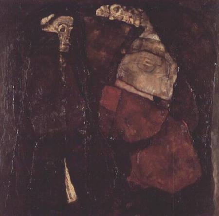 Pregnant woman and Death von Egon Schiele
