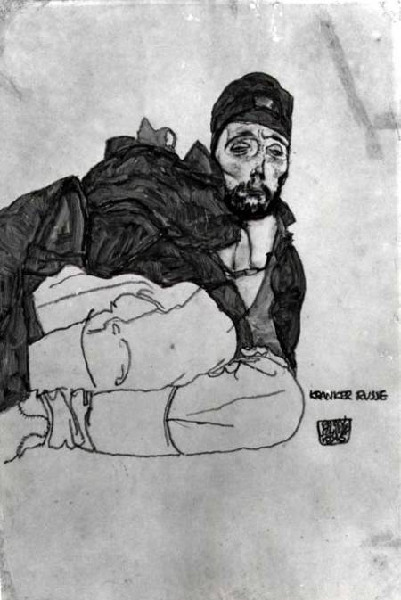 A Sick Russian von Egon Schiele