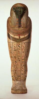 The sarcophagus of Psamtik I (664-610 BC) Late Period (painted wood) (for details see 95060-64) 18th