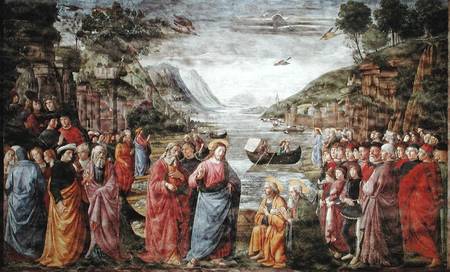 The Calling of SS. Peter and Andrew von  (eigentl. Domenico Tommaso Bigordi) Ghirlandaio Domenico