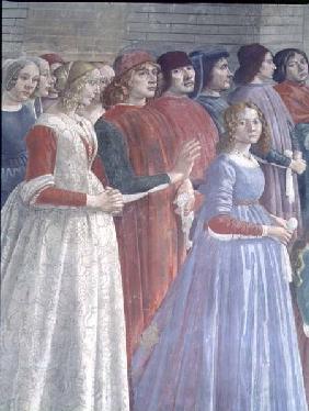 Florentine Onlookers, from the Cycle of St. Francis, Sassetti Chapel 1483