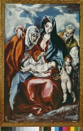 Die hl. Familie mit der hl. Anna und dem jungen Johannes d.T. um 1600