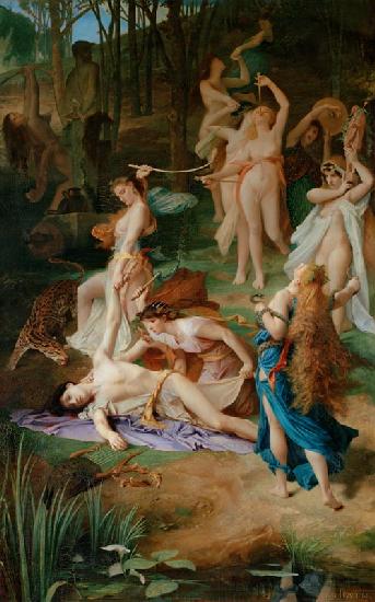 Tod des Orpheus durch die Erinyen 1866