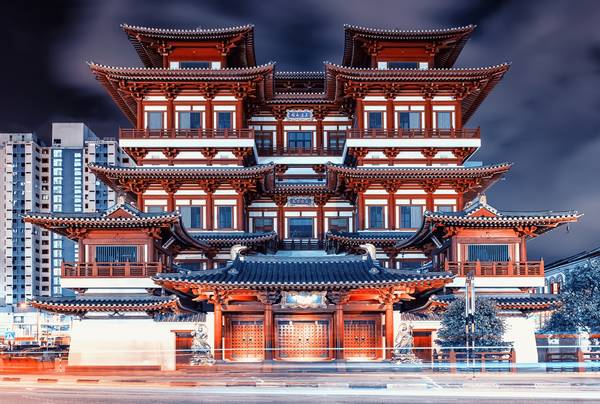 Temple In Chinatown von Emmanuel Charlat