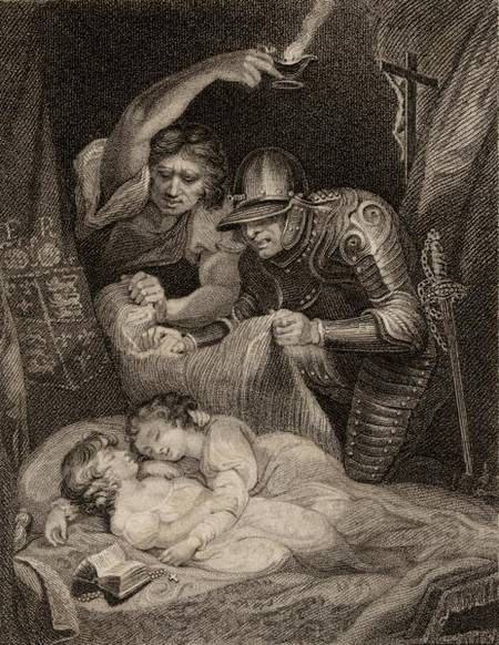Death of King Edward V (1470-83) and his Brother Duke of York von English School