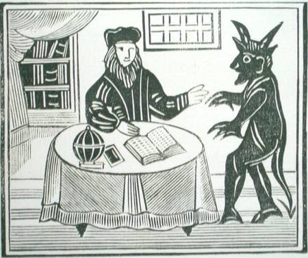 Dr. Faustus in Counsel with the Devil von English School