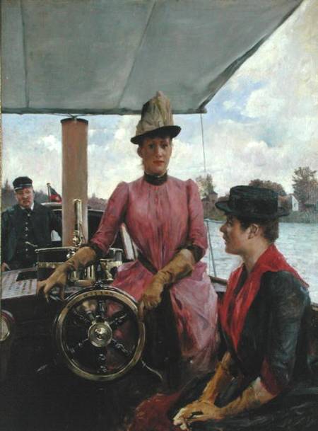 At the Helm - Ladies aboard the Riverboat Hassan von English School