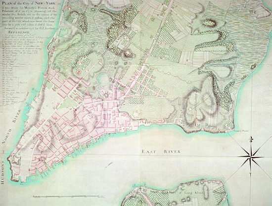 Plan of New York von English School
