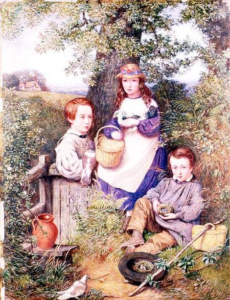 The Prator Family Beneath a Tree von English School