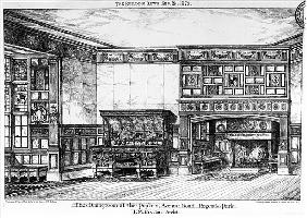 The Dining Room at the Poplars, Avenue Road, Regents Park, from ''The Building News'', 19th Septembe