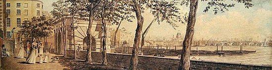 View of Blackfriars Bridge, from York Terrace von English School