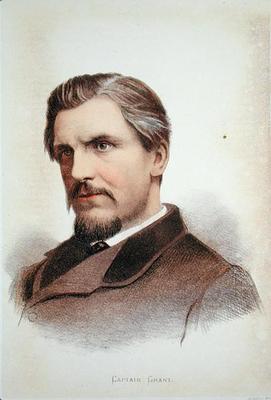 Portrait of Captain James Augustus Grant (1827-87) (colour litho)