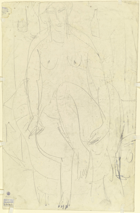 Sitzender weiblicher Akt von Ernst Ludwig Kirchner