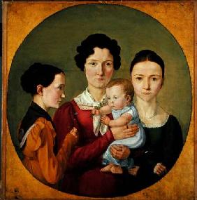 The Sisters Malvine (1811-85), Hermine (1801-52), Adelheid (1824-82) and Ida Speckter (1809-94) 1825