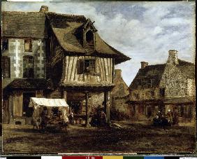 Marktplatz in der Normandie