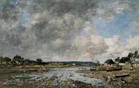 Paysage aux lavandieres 1873