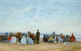 Beach Scene near Trouville c.1863-66