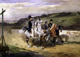 Horace Vernet and his Children Riding in the Country