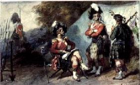 Officers of the 79th Highlanders at Chobham Camp in 1853