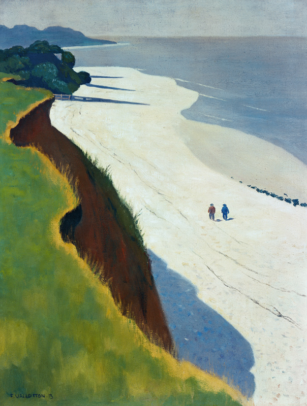 La falaise de la grève blanche von Felix Vallotton