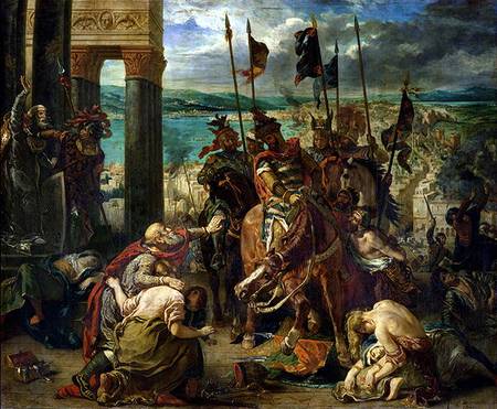 The Crusaders' entry into Constantinople, 12th April 1204 von Ferdinand Victor Eugène Delacroix