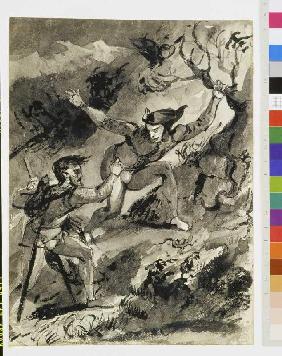 Faust und Mephisto auf dem Blocksberg 1826/27