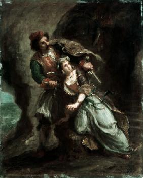 Byron / Bride of Abydos / Delacroix 1849